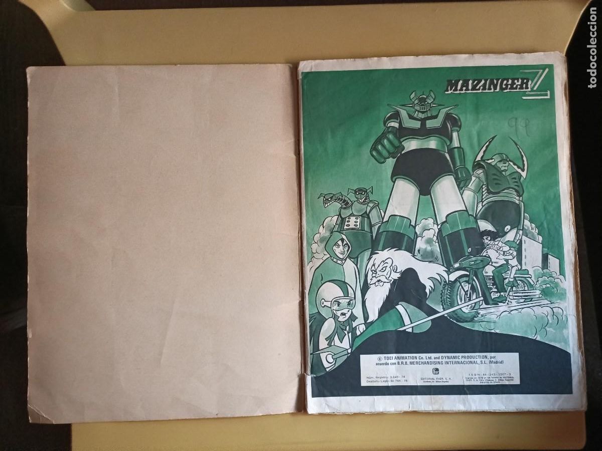 Coleccionismo &aacute;lbum: mazinger z, exito de tv - Foto 2