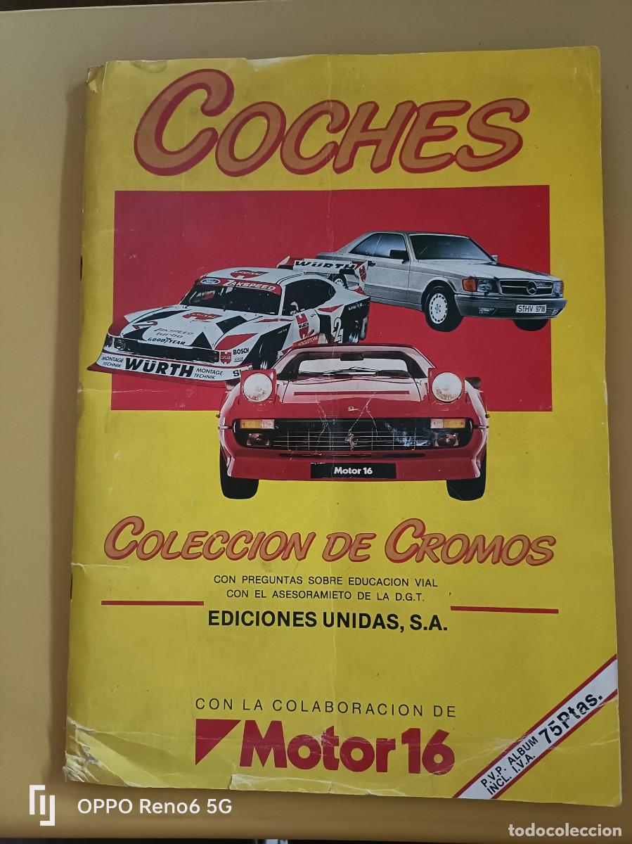 Coleccionismo &aacute;lbum: coches, ediciones unidas 1986 - Foto 1