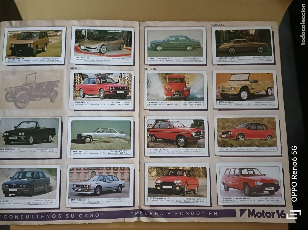 Coleccionismo &aacute;lbum: coches, ediciones unidas 1986 - Foto 4