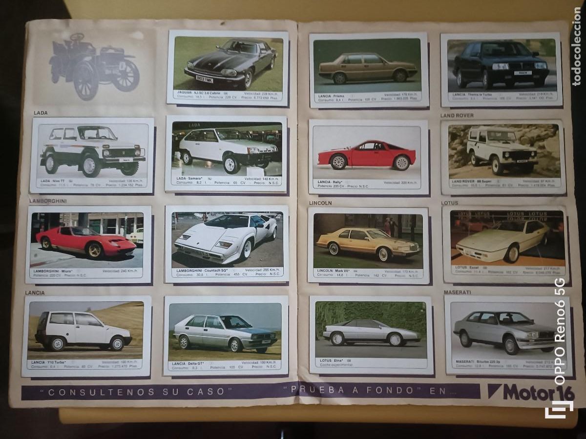 Coleccionismo &aacute;lbum: coches, ediciones unidas 1986 - Foto 7