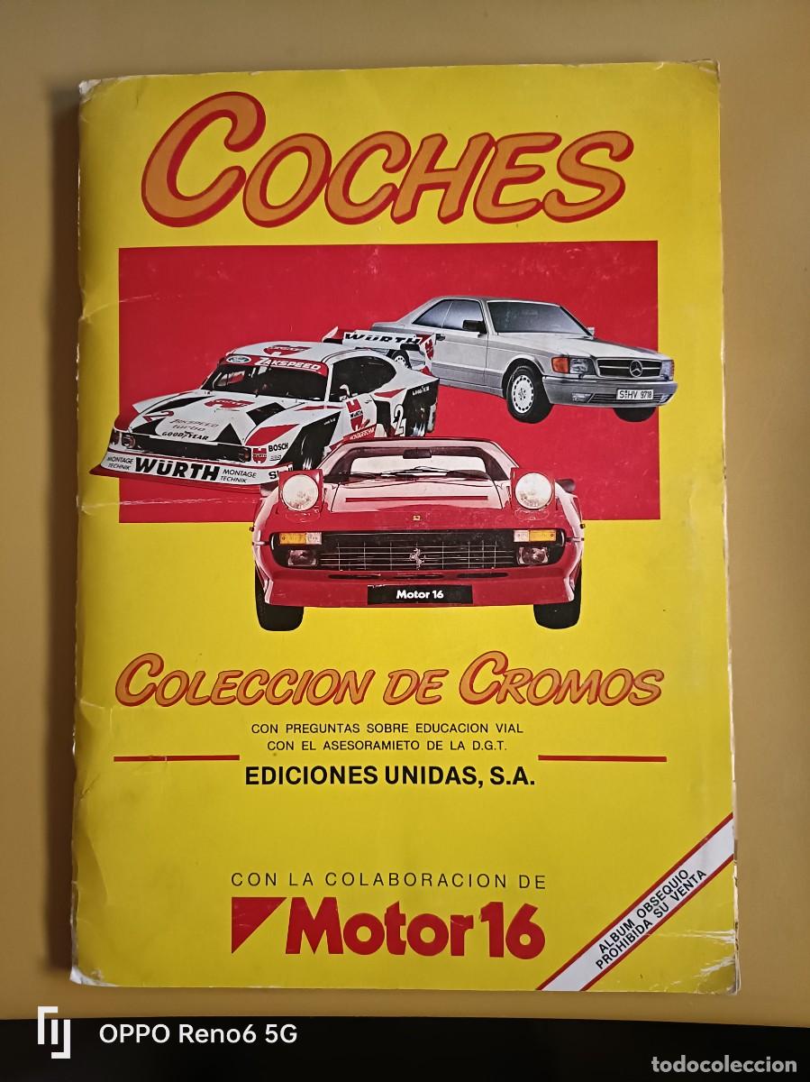 Coleccionismo &aacute;lbum: coches, ediciones unidas 1986 - Foto 1