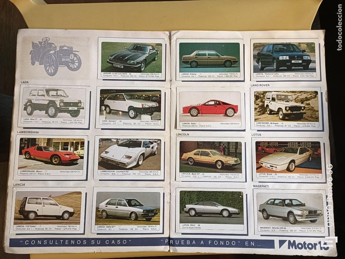 Coleccionismo &aacute;lbum: coches, ediciones unidas 1986 - Foto 6