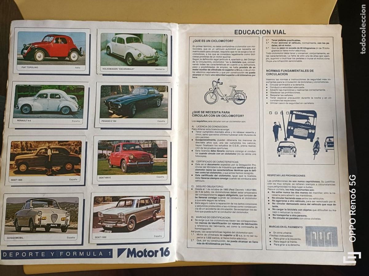 Coleccionismo &aacute;lbum: coches, ediciones unidas 1986 - Foto 11