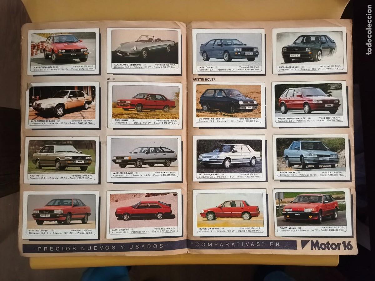 Coleccionismo &aacute;lbum: coches, ediciones unidas 1986 - Foto 2