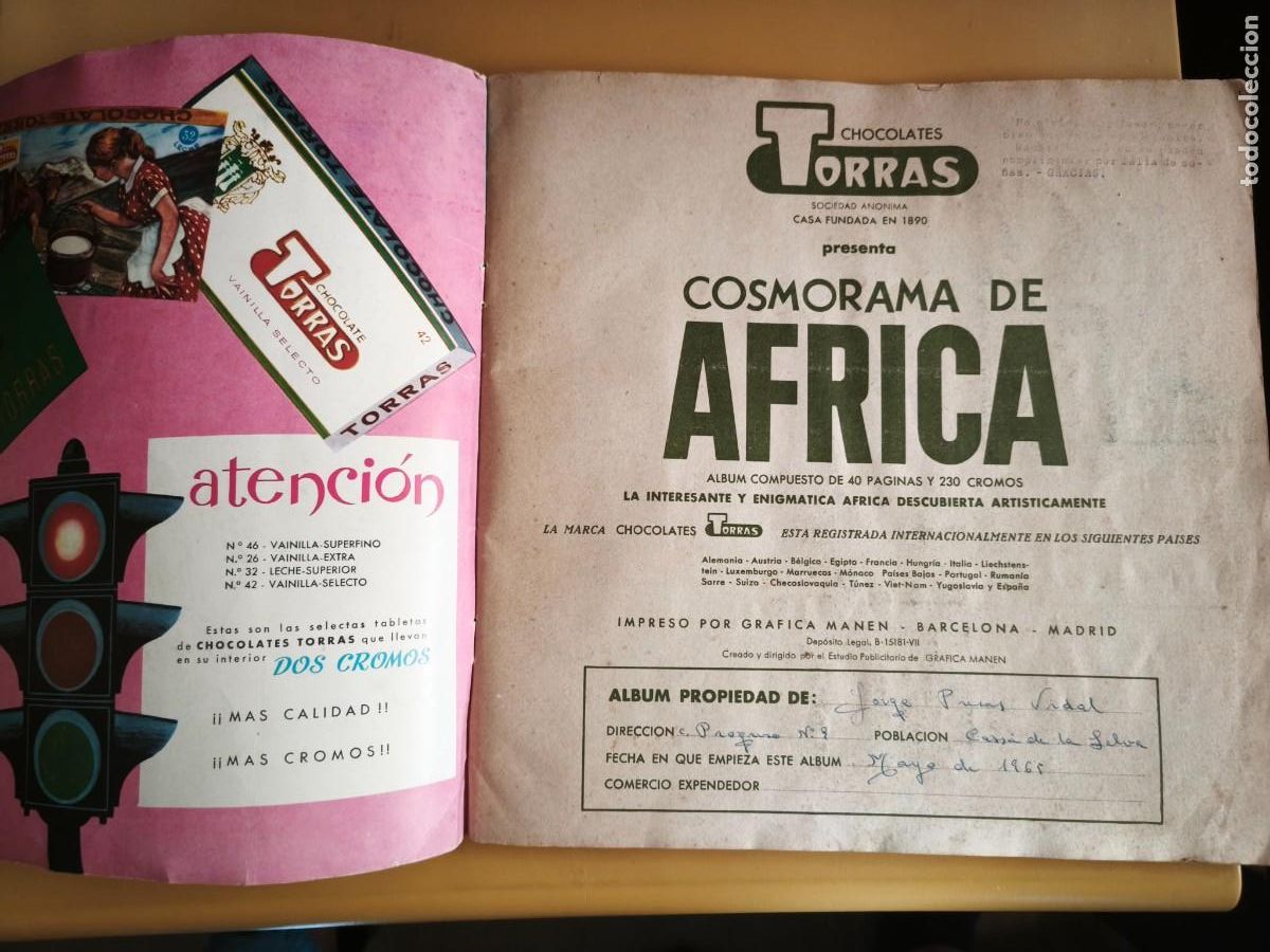 Coleccionismo &aacute;lbum: cosmorama de africa. - Foto 2