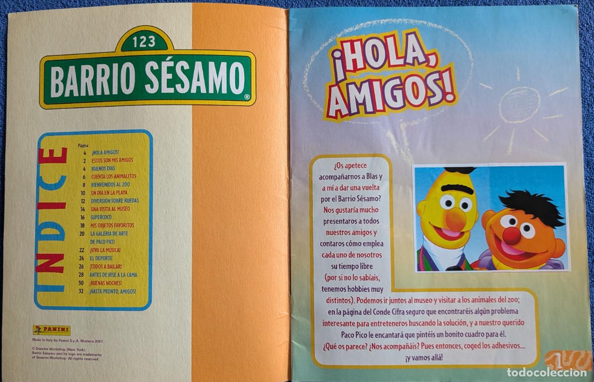 Coleccionismo &aacute;lbum: Barrio S&eacute;samo - Panini (2001) &iexcl;Completo! - Foto 2