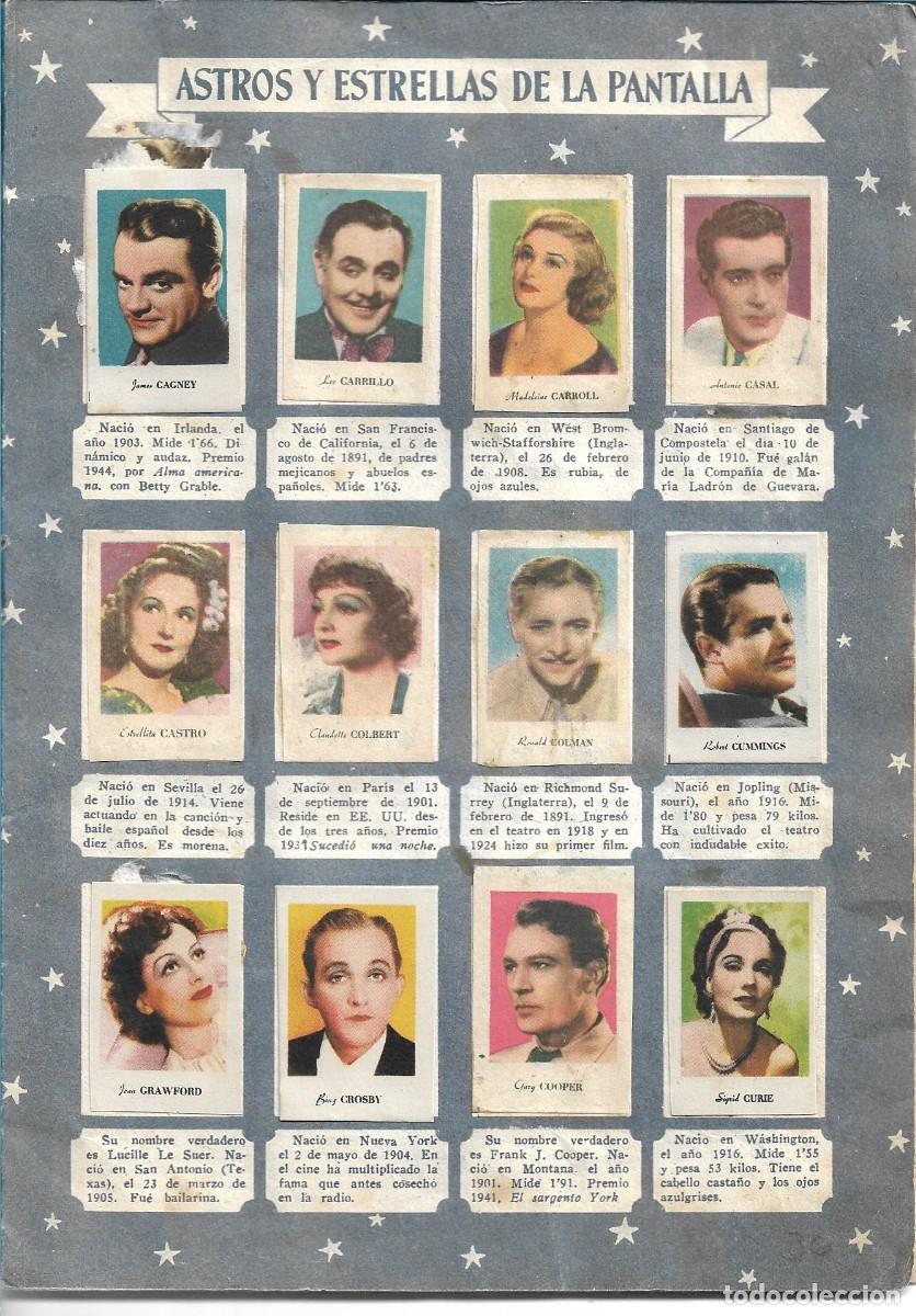 Coleccionismo &aacute;lbum: ASTROS Y ESTRELLAS DE LA PANTALLA - COMPLETO - Foto 2
