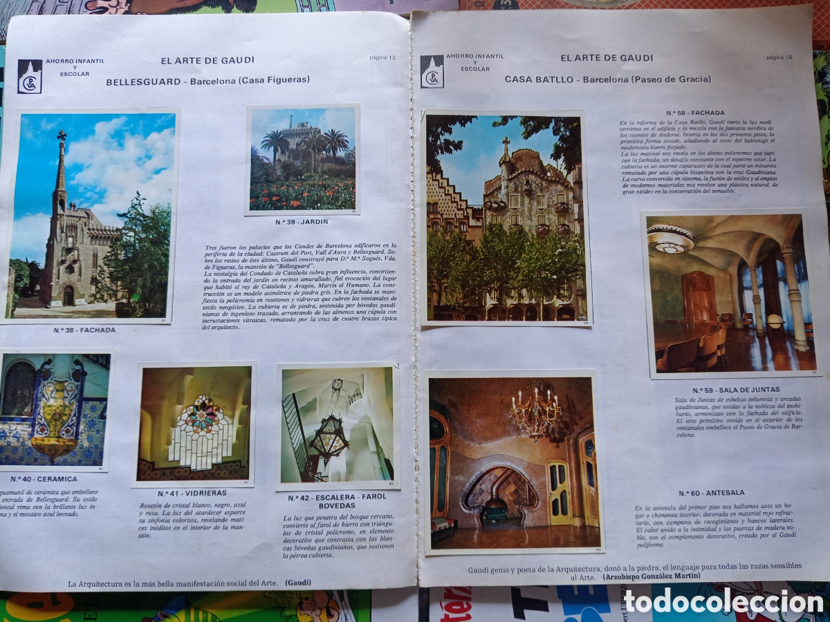 Coleccionismo &aacute;lbum: El arte de Gaud&iacute; cj83 - Foto 3