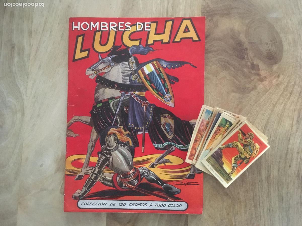 Collectionnisme Album: hombres de lucha album de cromos casi completo solo falta 1 cromo perfecto estado como nuevo
