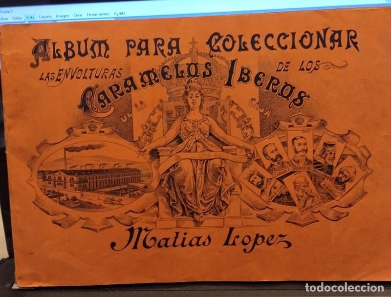 Coleccionismo &Aacute;lbum: Album de Cromos Caramelos Iberos 1912 Matias Lopez Completo