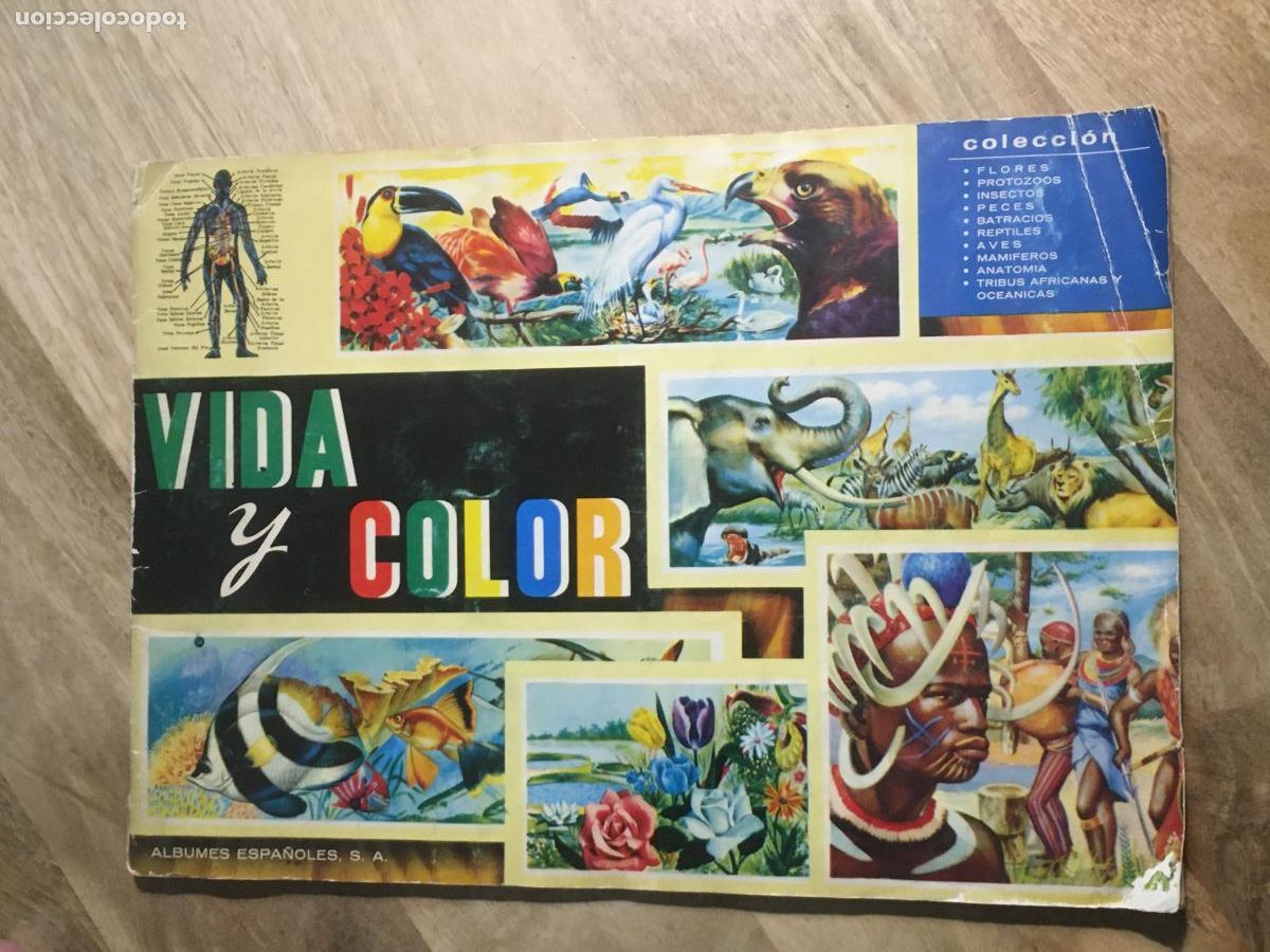 Coleccionismo &Aacute;lbum: vida y color album de cromos completo muy buen estado