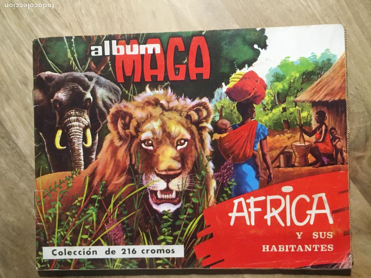 Collectionnisme Album: africa y sus habitantes maga album de cromos completo muy buen estado