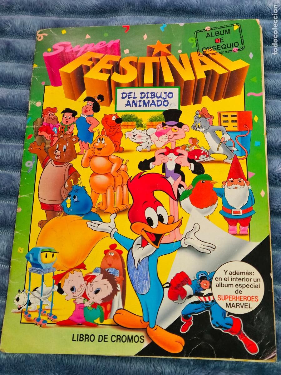 Coleccionismo &Aacute;lbum: ALBUM CROMOS SUPER FESTIVAL DEL DIBUJO ANIMADO EDICIONES ESTE A&Ntilde;O 1988 - COMPLETO