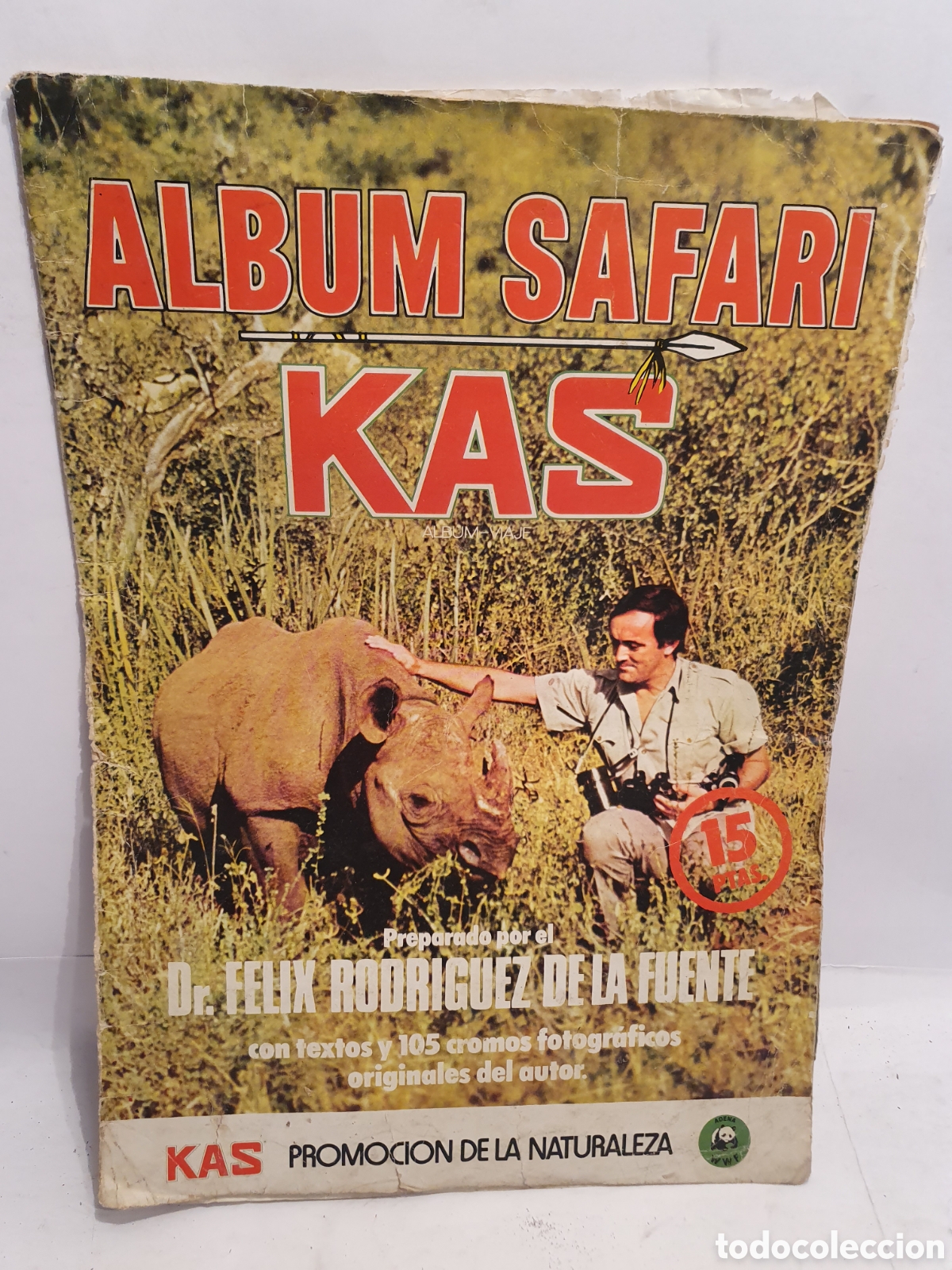 Coleccionismo &Aacute;lbum: ALBUM SAFARI KAS. COMPLETO 105 CROMOS. FELIZ RODR&Iacute;GUEZ DE LA FUENTE.