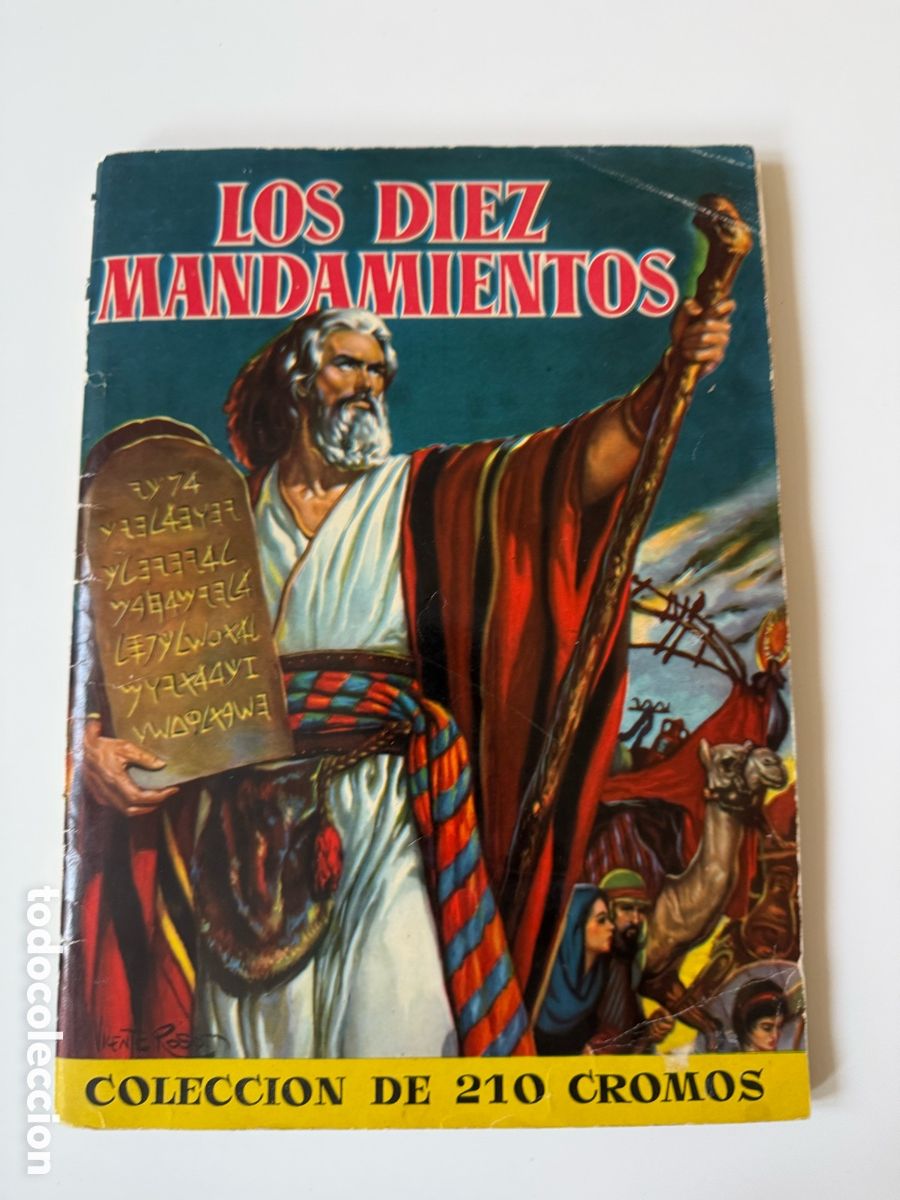 Coleccionismo &Aacute;lbum: Alb&uacute;m de cromos completo Los Diez Mandamientos (210 cromos)