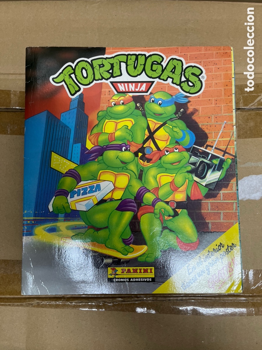 Coleccionismo &Aacute;lbum: ALBUM CROMOS COMPLETO TORTUGAS NINJA