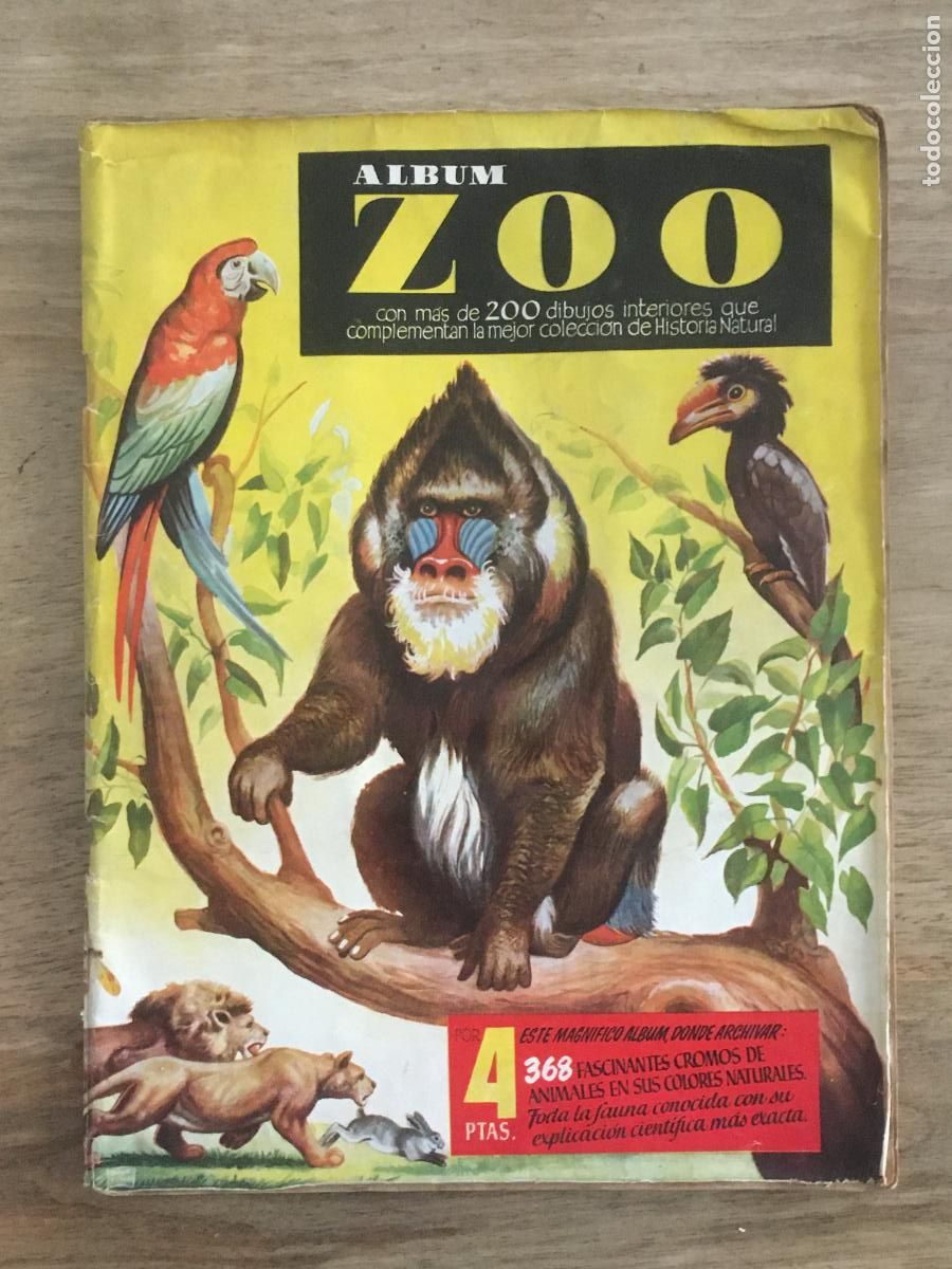 Coleccionismo &Aacute;lbum: zoo album de cromos completo perfecto estado como nuevo