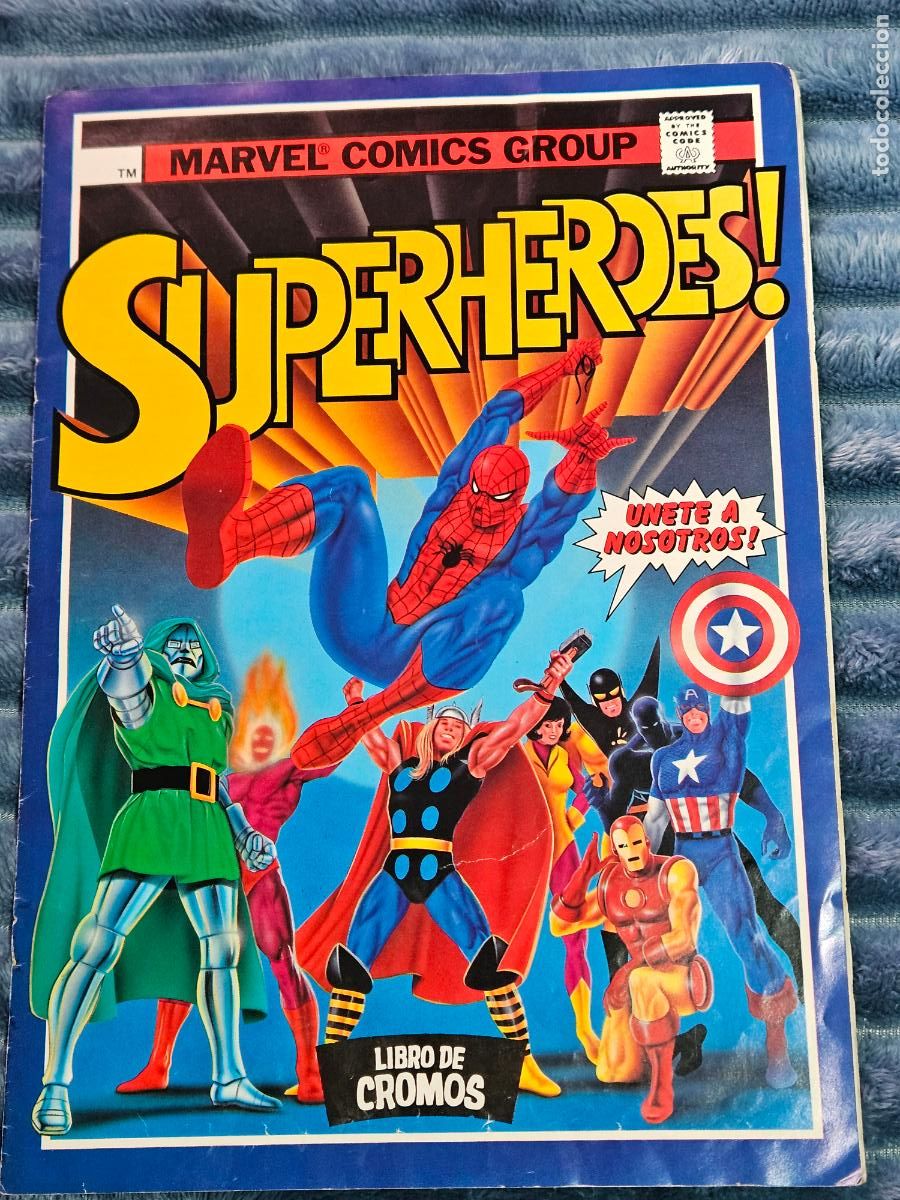 Coleccionismo &Aacute;lbum: ALBUM CROMOS SUPERHEROES MARVEL EDICIONES ESTE A&Ntilde;O 1988 - COMPLETO