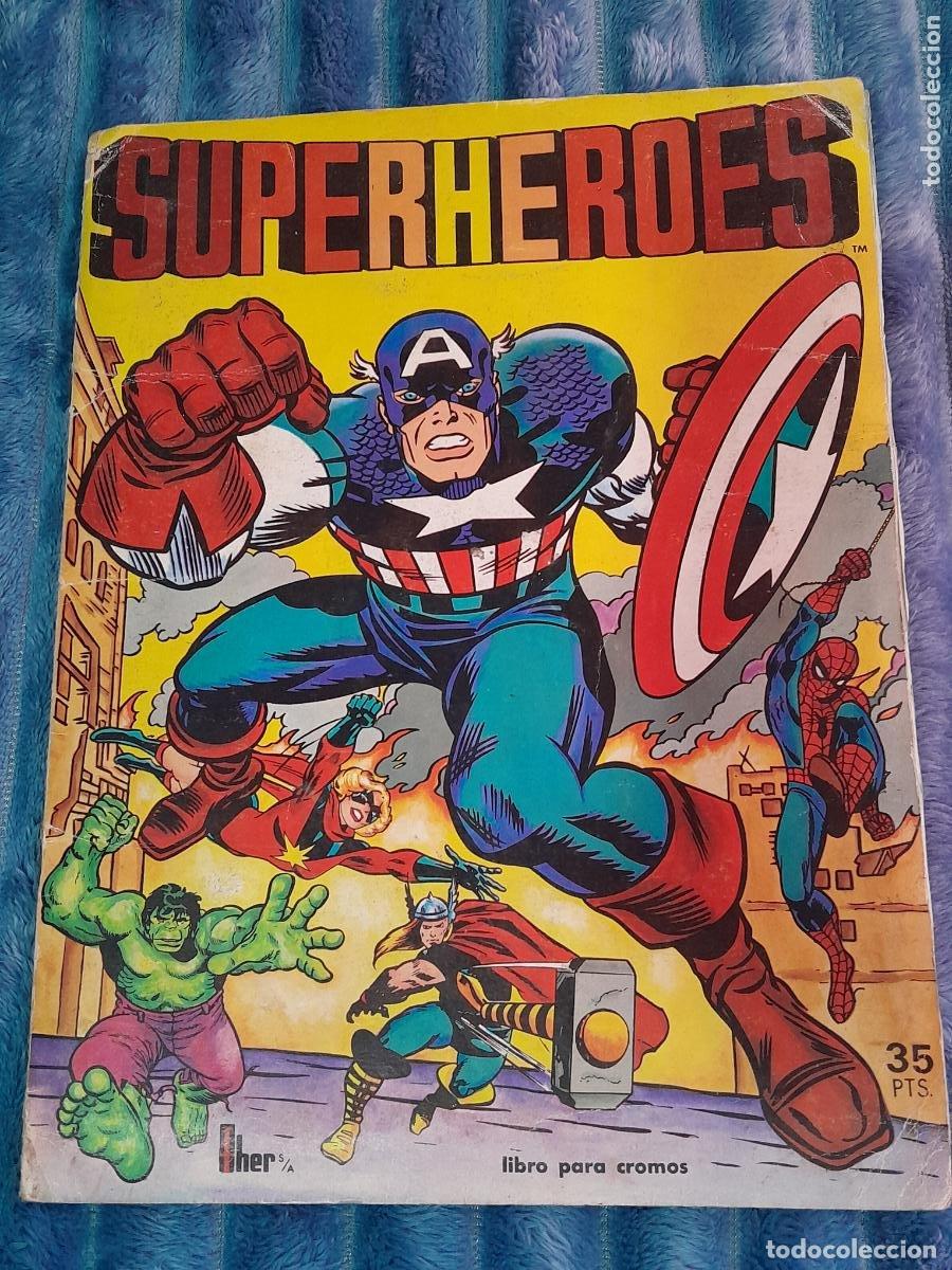 Coleccionismo &Aacute;lbum: ALBUM SUPERHEROES FHER 1981 - FALTAN 4 DE 178