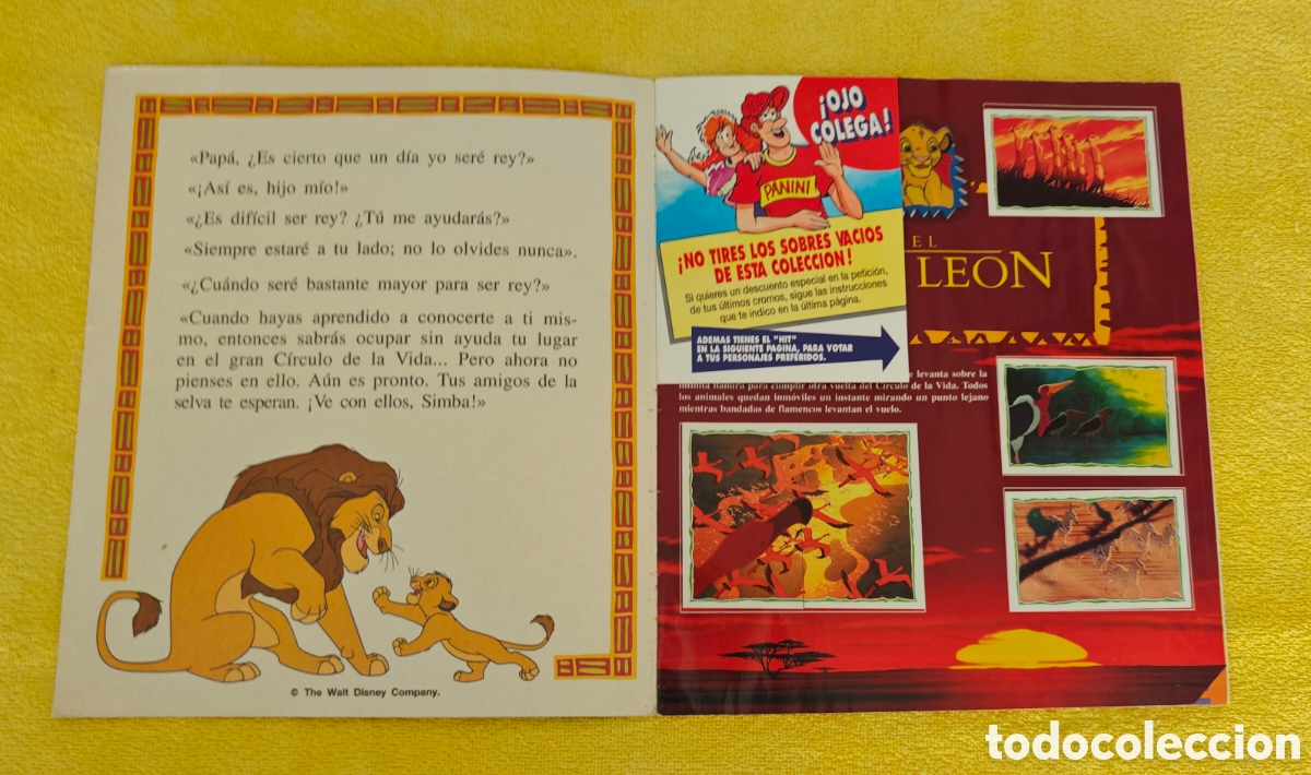 Coleccionismo &aacute;lbum: Album el Rey Le&oacute;n Panini - Foto 2