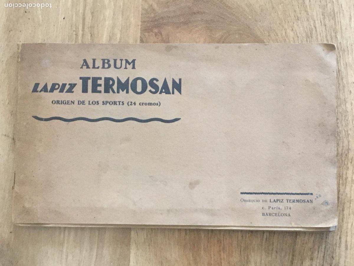 Coleccionismo &Aacute;lbum: album lapiz termosan origen de los sports album de cromos completo muy buen estado