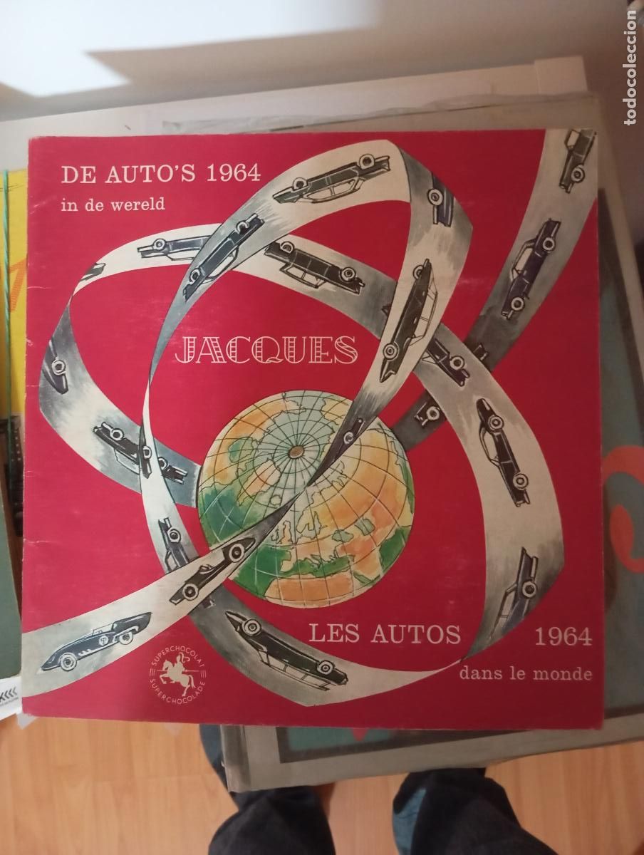 Coleccionismo &Aacute;lbum: Album cromos completo 1964 coches automoviles chocolate Jacques