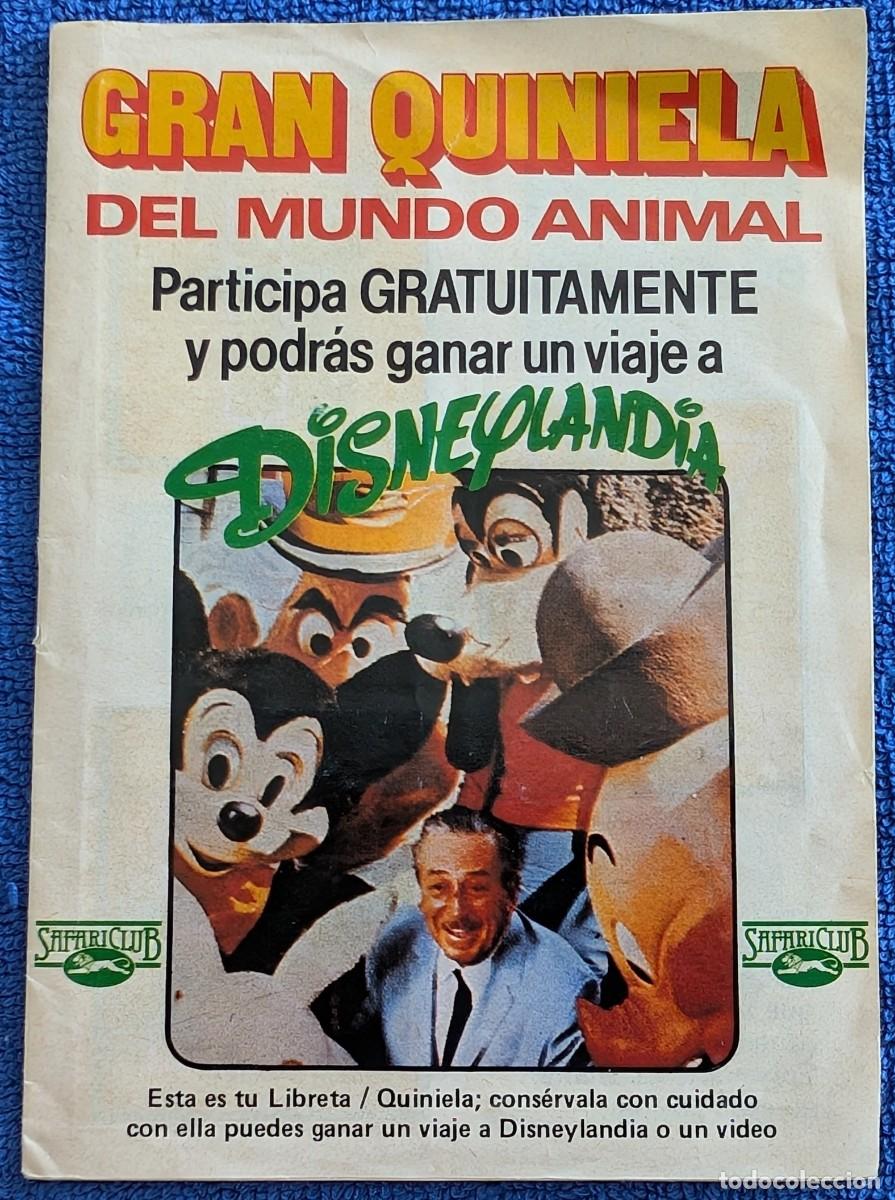 Coleccionismo &Aacute;lbum: Gran Quiniela del Mundo Animal - Safari Club - Club Internacional del libro &iexcl;Completo!