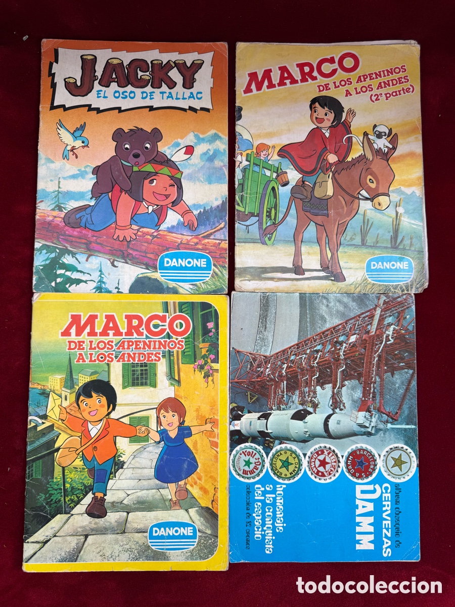 Colecionismo Caderneta: Lote de 4 albumes de cromos antiguos completos!