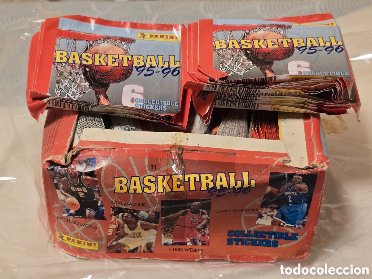 Coleccionismo &Aacute;lbum: Caja 100 sobres cromos Panini NBA 1995-1996