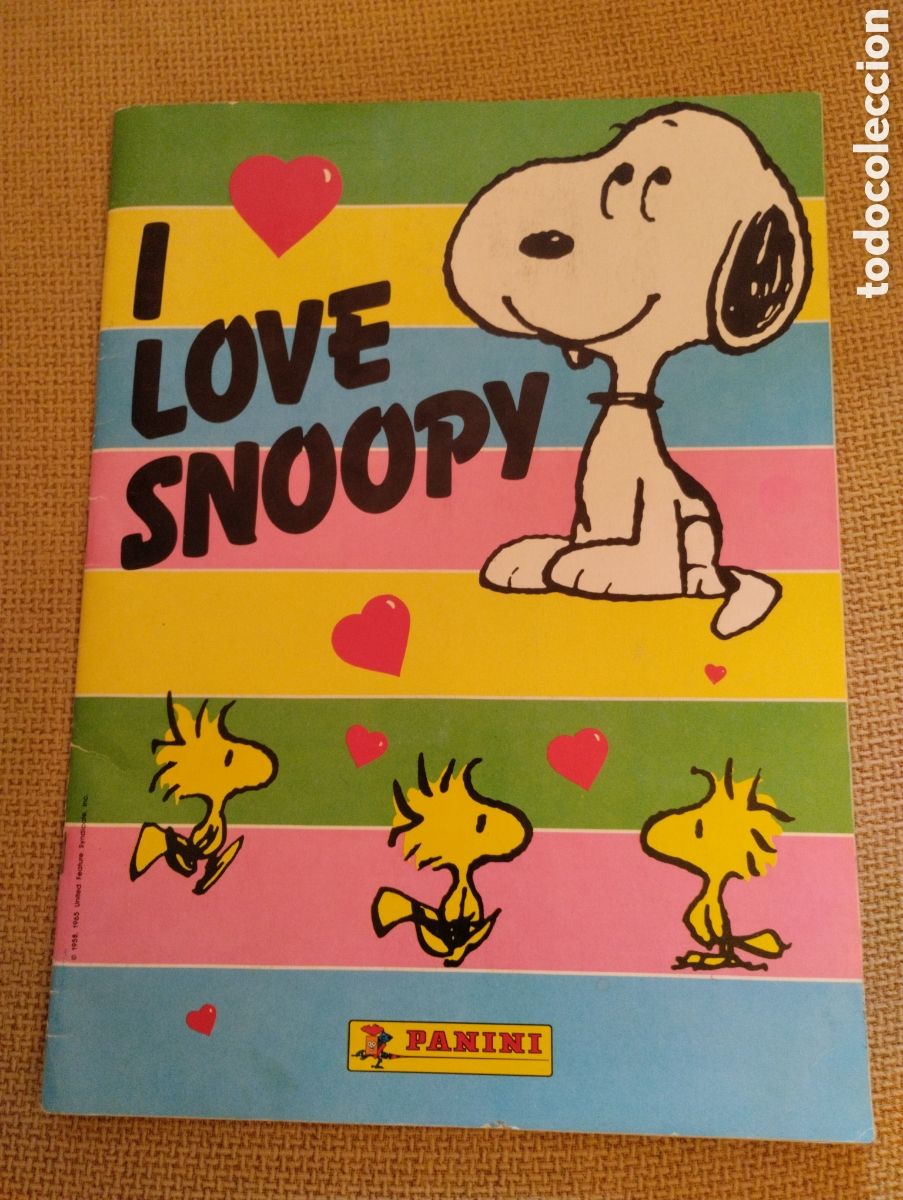 Coleccionismo &Aacute;lbum: Album I Love Snoopy Panini 1987