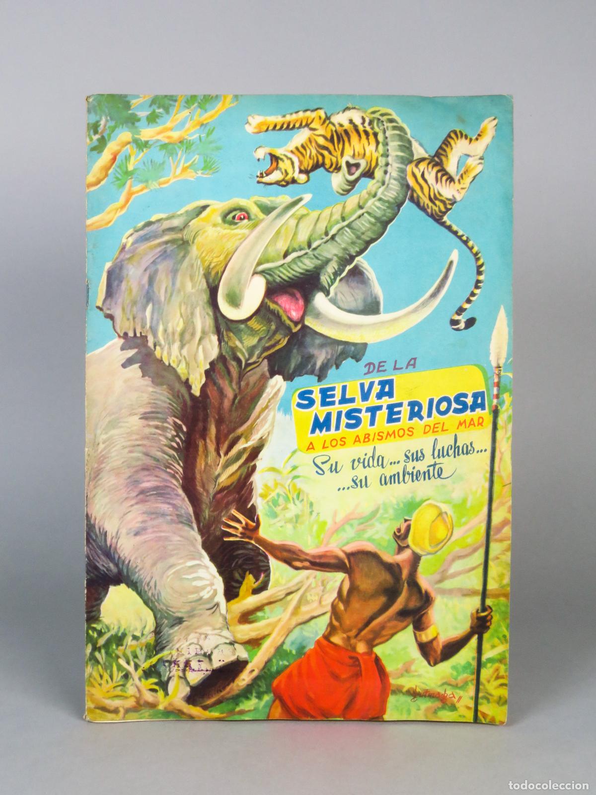 Coleccionismo &Aacute;lbum: De la selva misteriosa a los abismos del mar Fher Mundo animales 1956 &aacute;lbum completo 302 cromos