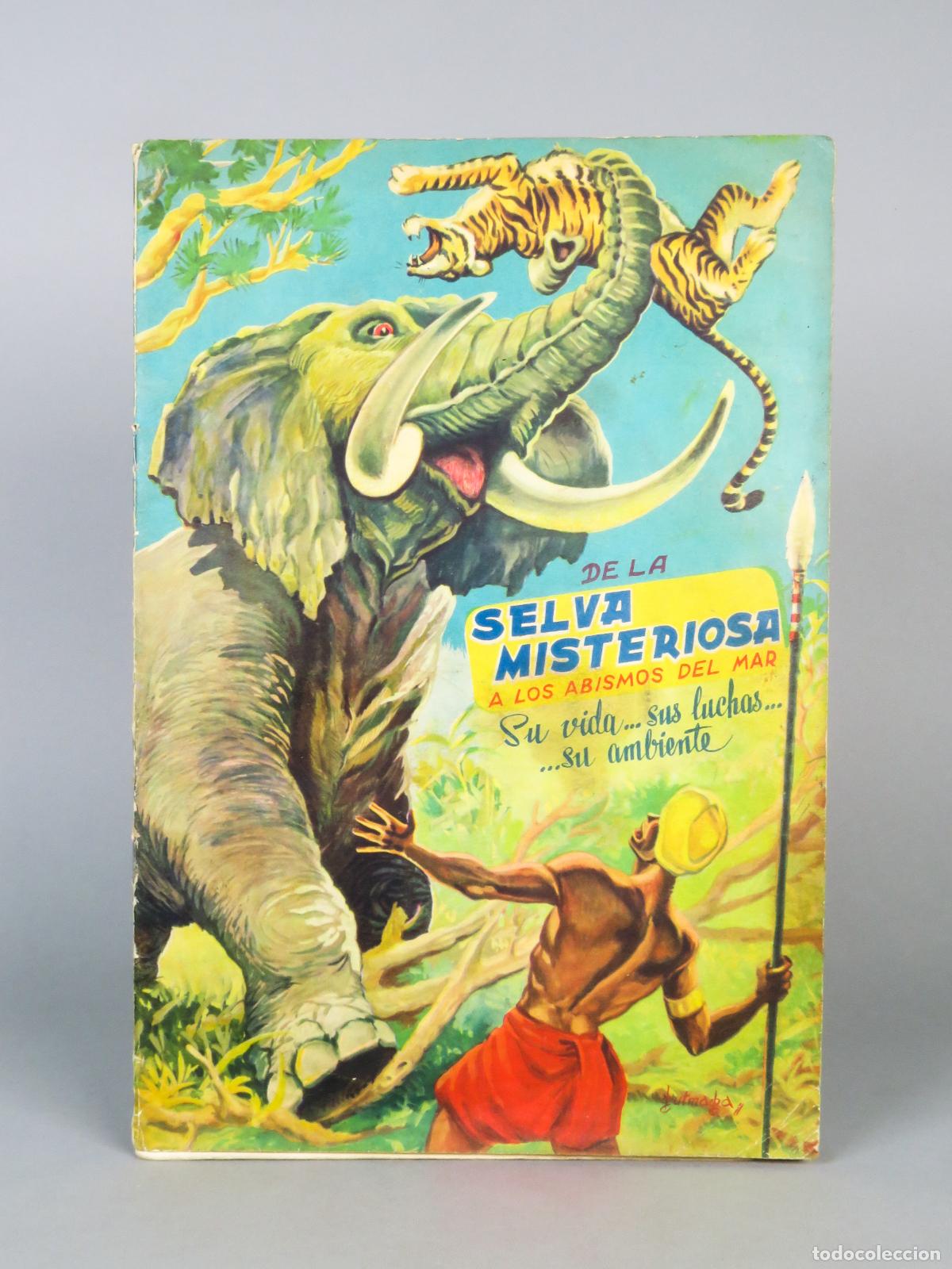 Coleccionismo &Aacute;lbum: De la selva misteriosa a los abismos del mar Fher Mundo animales 1956 &aacute;lbum completo 302 cromos