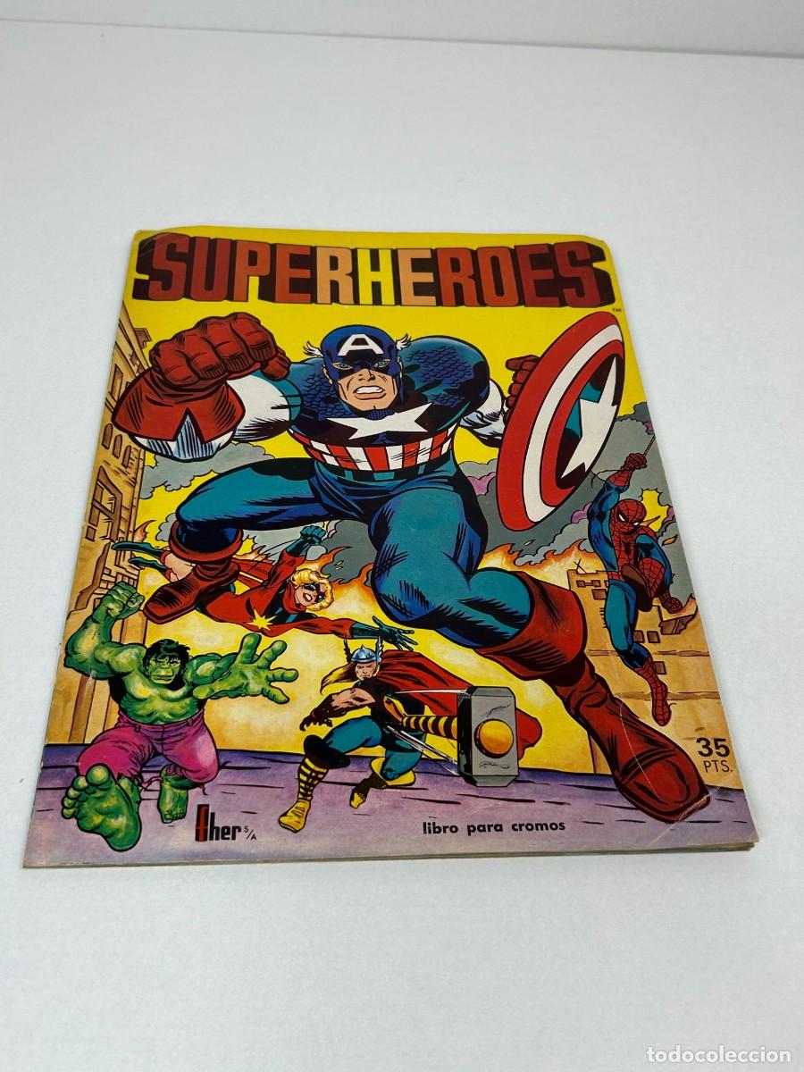 Coleccionismo &Aacute;lbum: ALBUM CROMOS SUPERHEROES SUPER HEROES FHER