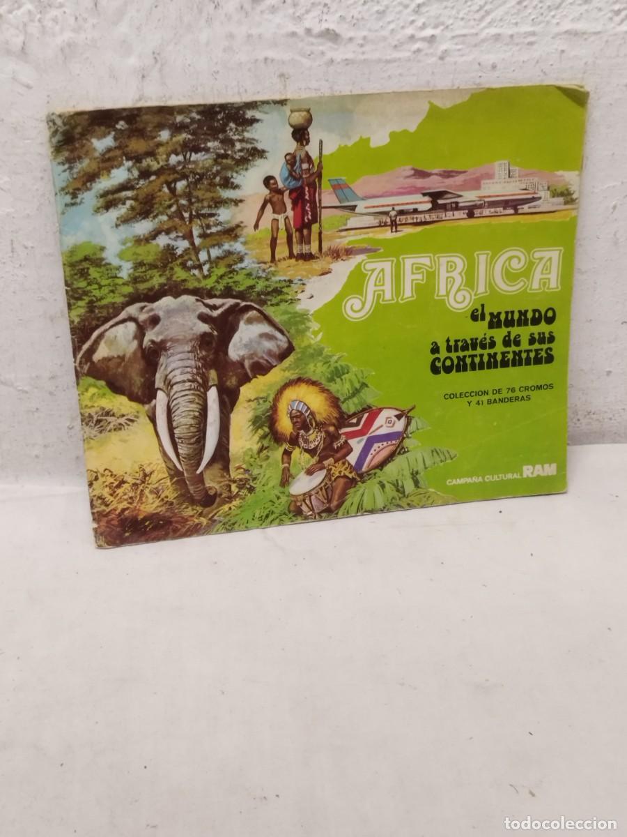 Coleccionismo &Aacute;lbum: Antiguo album de cromos completo, &Aacute;frica el mundo a trav&eacute;s de sus componentes.