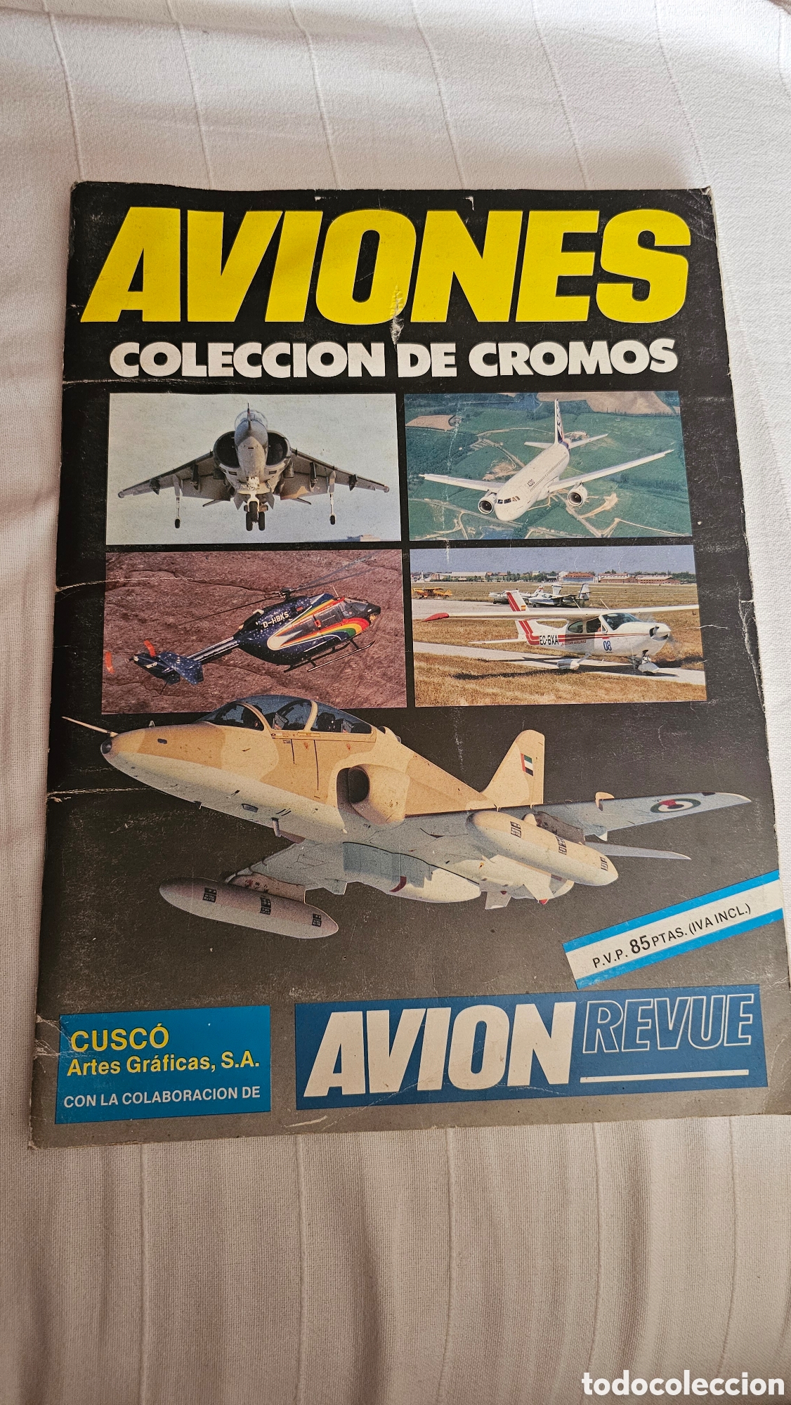 Coleccionismo &Aacute;lbum: Album Aviones Colecci&oacute;n de Cromos 1989