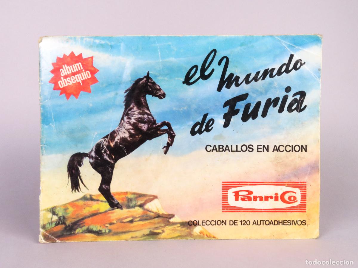 Coleccionismo &Aacute;lbum: Un Mundo de Furia Panrico 1973 &aacute;lbum caballos completo cromos adhesivos