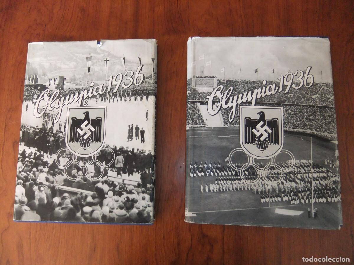 Coleccionismo &Aacute;lbum: ALBUM DE CROMOS ORIGINAL DE EPOCA COMPLETOS OLYMPIA 1936 TOMO 1 Y 2 EN ALEMAN