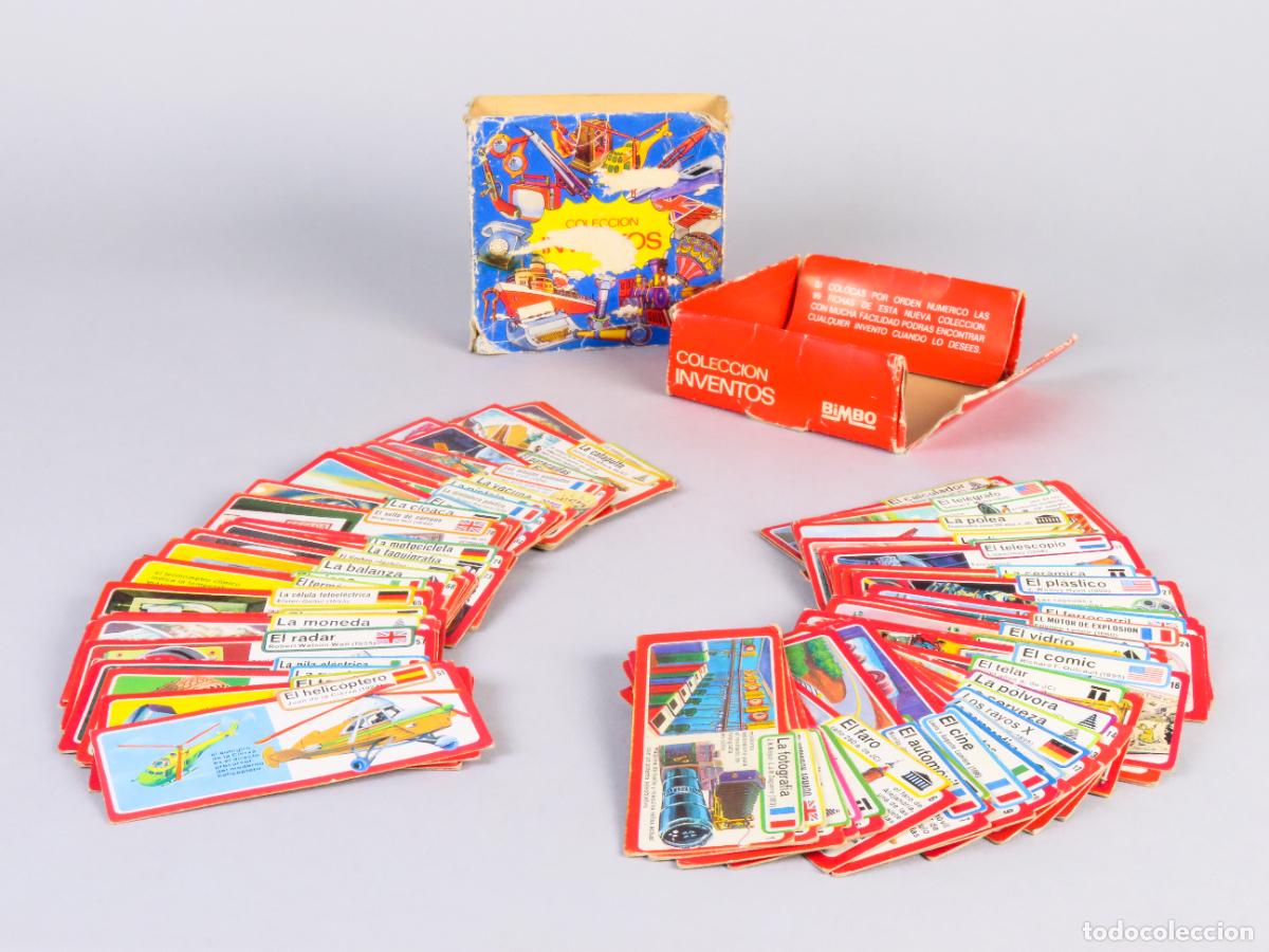 Coleccionismo &Aacute;lbum: Colecci&oacute;n Inventos Bimbo 1973 99 cromos completa con caja