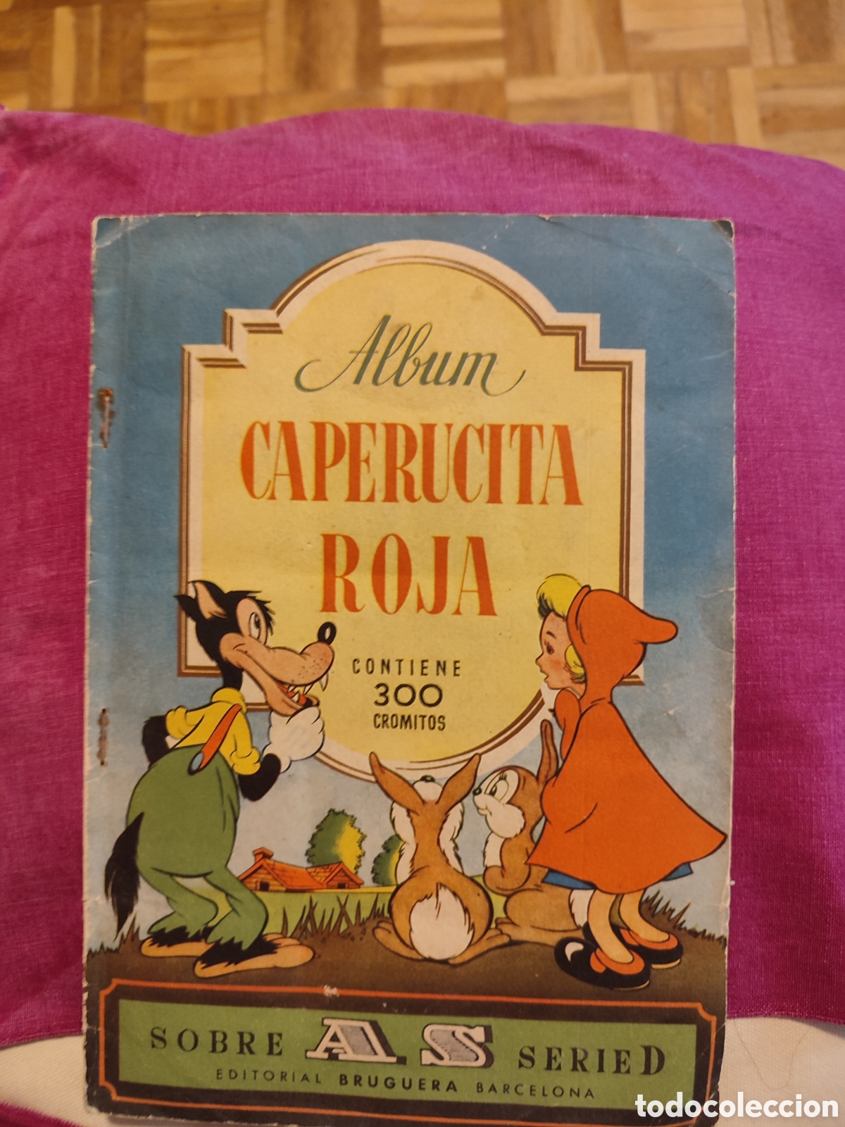 Coleccionismo &Aacute;lbum: album de cromos, caperucita roja , completo ,bruguera con 300 cromitos -1944-