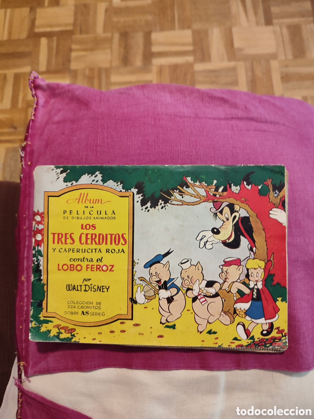 Coleccionismo &Aacute;lbum: (AL-240402)ALBUM CROMOS LOS TRES CERDITOS Y CAPERUCITA ROJA CONTRA EL LOBO FEROZ (COMPLETO)