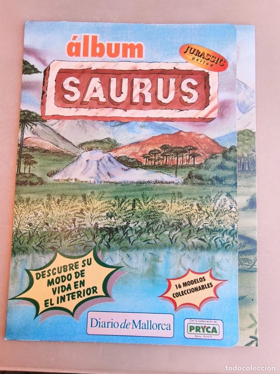 Coleccionismo &Aacute;lbum: &Aacute;lbum. Saurus. Jurassic Period. Edici&oacute;n del Diario Mallorca. Pryca. Con 16 figuras Dinosaurios. 1997