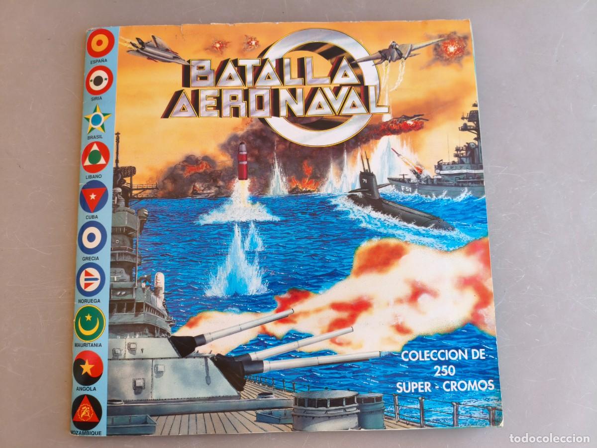 Coleccionismo &Aacute;lbum: &Aacute;lbum de cromos. Batalla Aeronaval. Defensa y Ataque. Armas Modernas. Ediciones Milano. 1992.