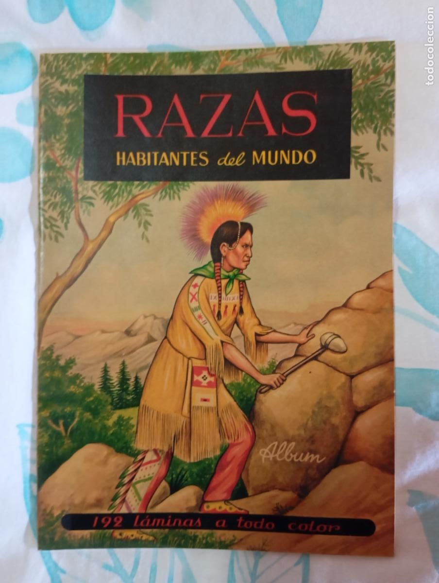 Coleccionismo &Aacute;lbum: &Aacute;LBUM CROMOS RAZAS HABITANTES DEL MUNDO ED. FERCA COMPLETAMENTE VACIO NUEVO