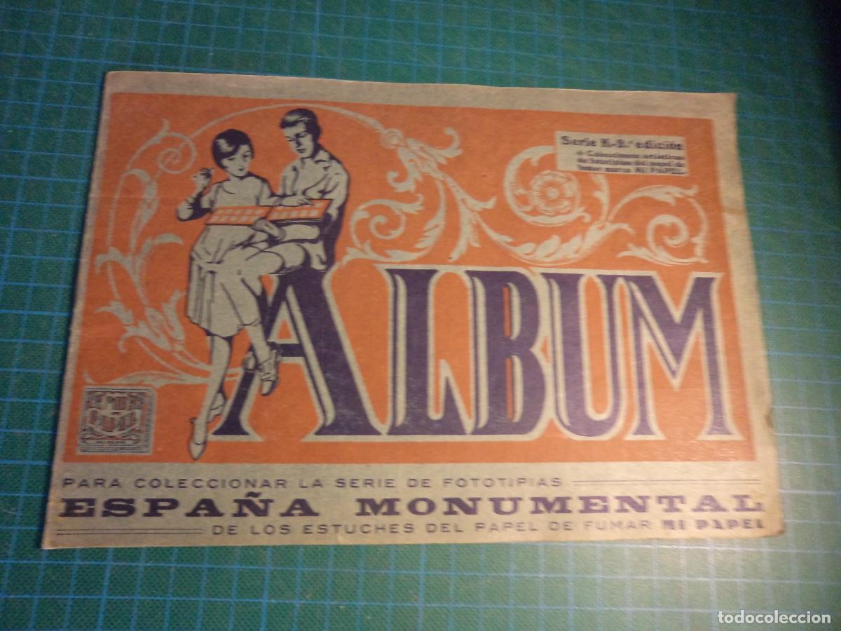 Coleccionismo &Aacute;lbum: Espa&ntilde;a monumental. Serie K. 2&ordf; edicion. Fototipias papel de fumar. Completo.