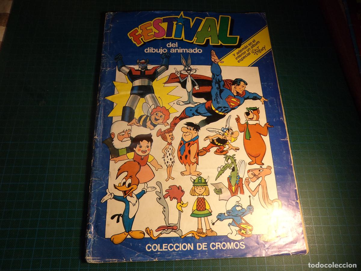 Coleccionismo &Aacute;lbum: Festival del dibujo animado y complemento Disney. Completos. Con se&ntilde;ales de uso. Pacosa Dos.