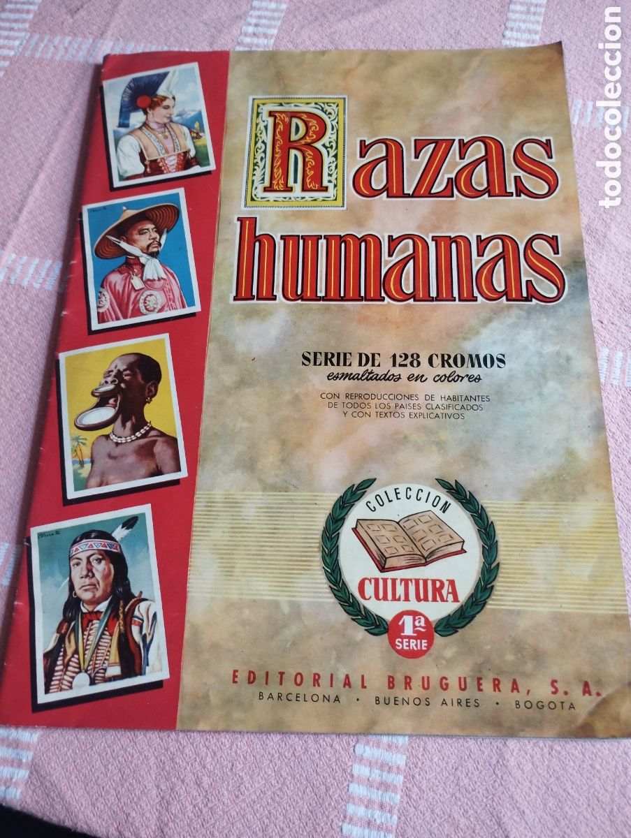 Coleccionismo &Aacute;lbum: &Aacute;lbum de cromos Razas humanas impecable