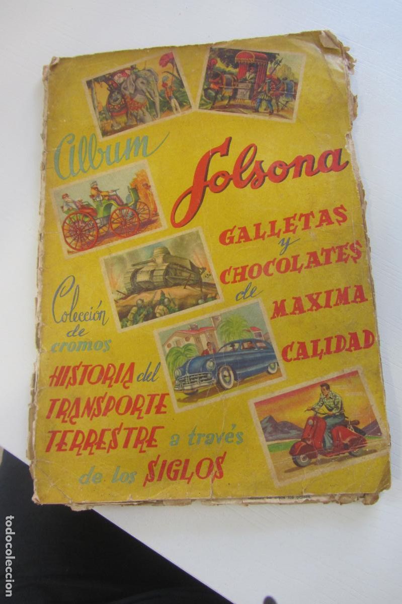 Coleccionismo &Aacute;lbum: HISTORIA DEL TRANSPORTE TERRESTRE A TRAVES DE LOS SIGLOS. ALBUM SOLSONA COMPLETO arx255