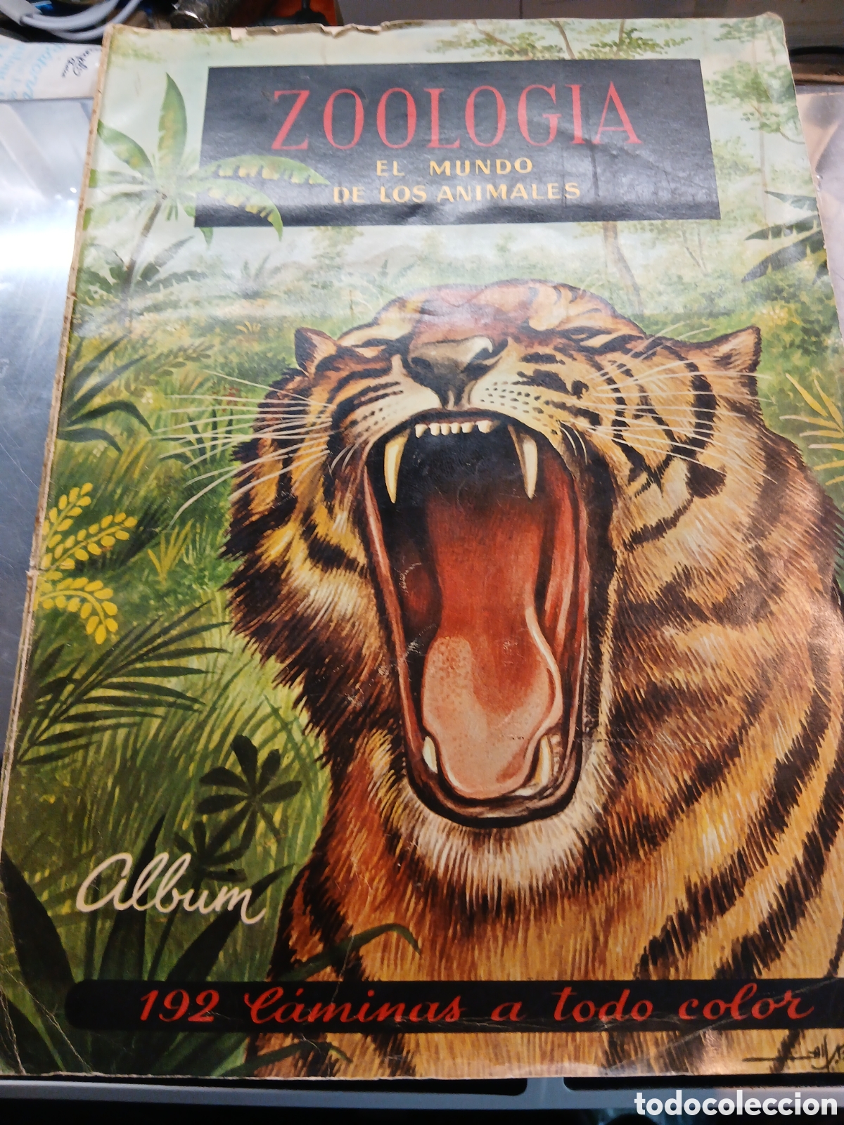 Coleccionismo &Aacute;lbum: ZOOLOGIA EL MUNDO DE LOS ANIMALES ALBUM 192 LAMINAS A TODO COLOR