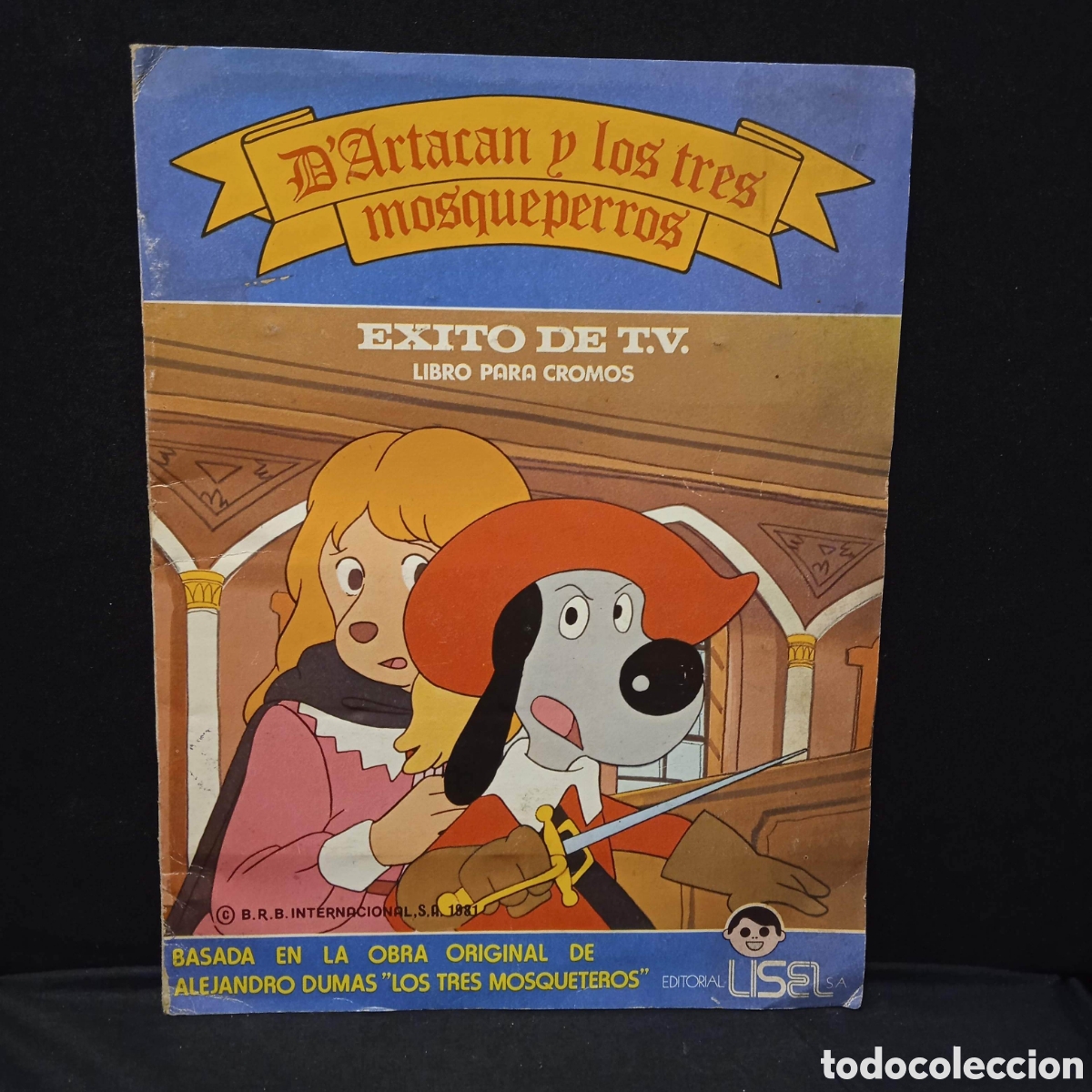 Coleccionismo &Aacute;lbum: D'ARTACAN Y LOS TRES MOSQUEPERROS &Aacute;LBUM DE CROMOS COMPLETO - LISEL 1982