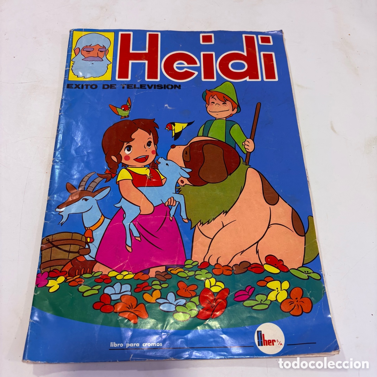 Coleccionismo &Aacute;lbum: album de cromos COMPLETO heidi fher 1975